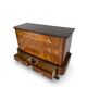 Commode italienne Art déco en ronce de noyer, années 1920