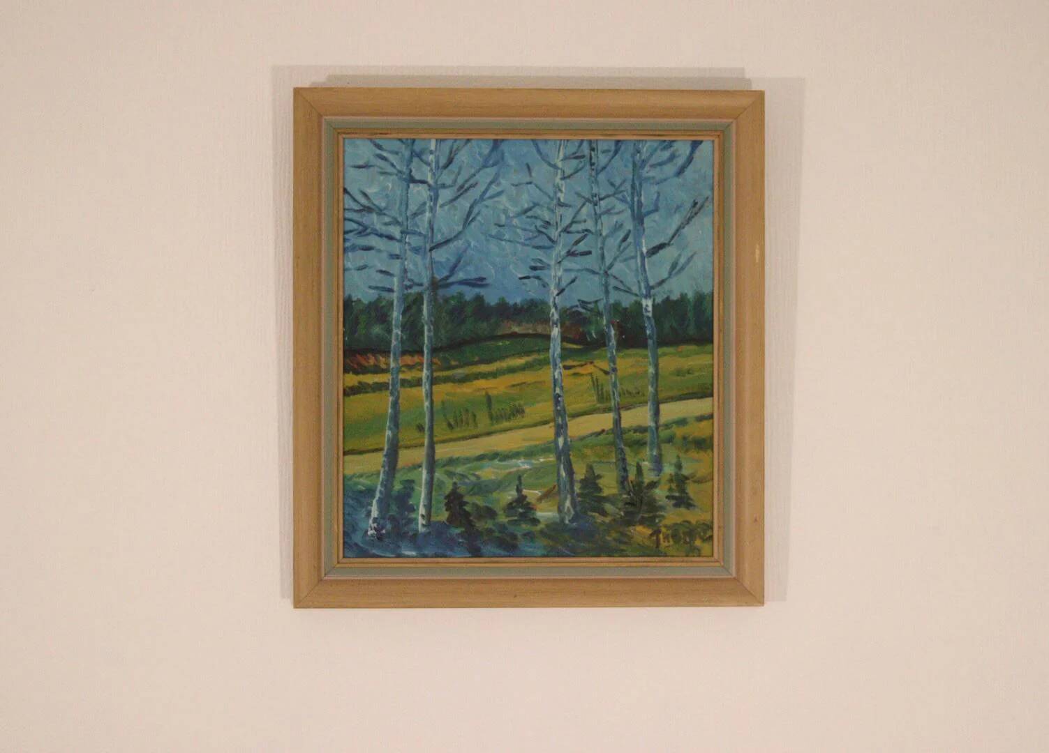 Paysage aux bouleaux par Thorp