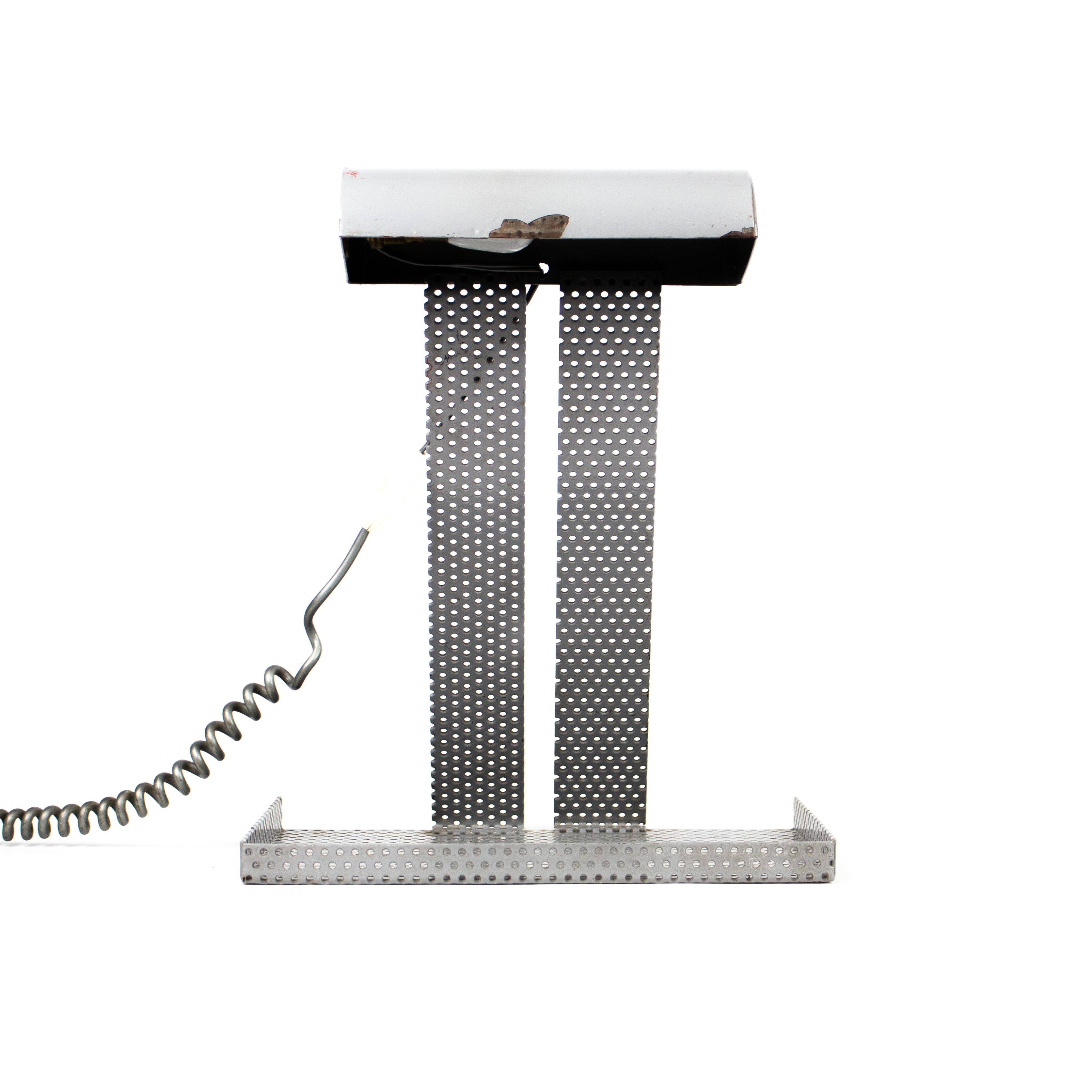 Vintage 60s design desk lamp in Matégot style