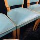 Suite 6 chaises design moderniste 1950