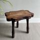 Wooden tripod stool