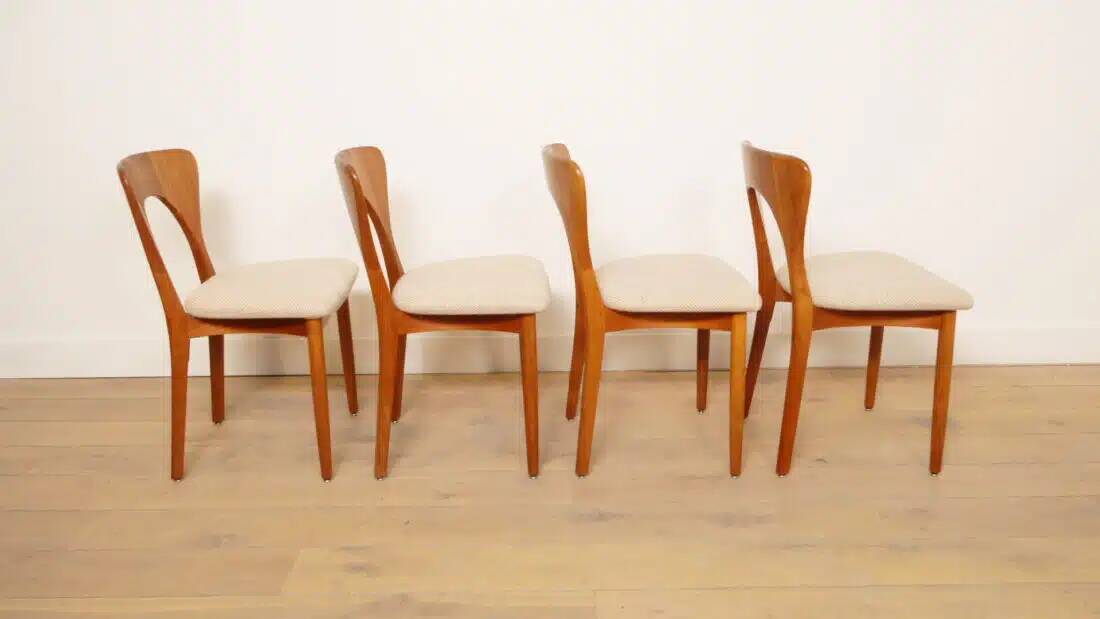 6 x dining chair | Koefoeds Hornslets | Niels Koefoed | Model Peter | Teak