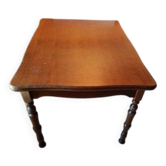 Table en bois avec rallonges – pourtour courbé & pieds tournés