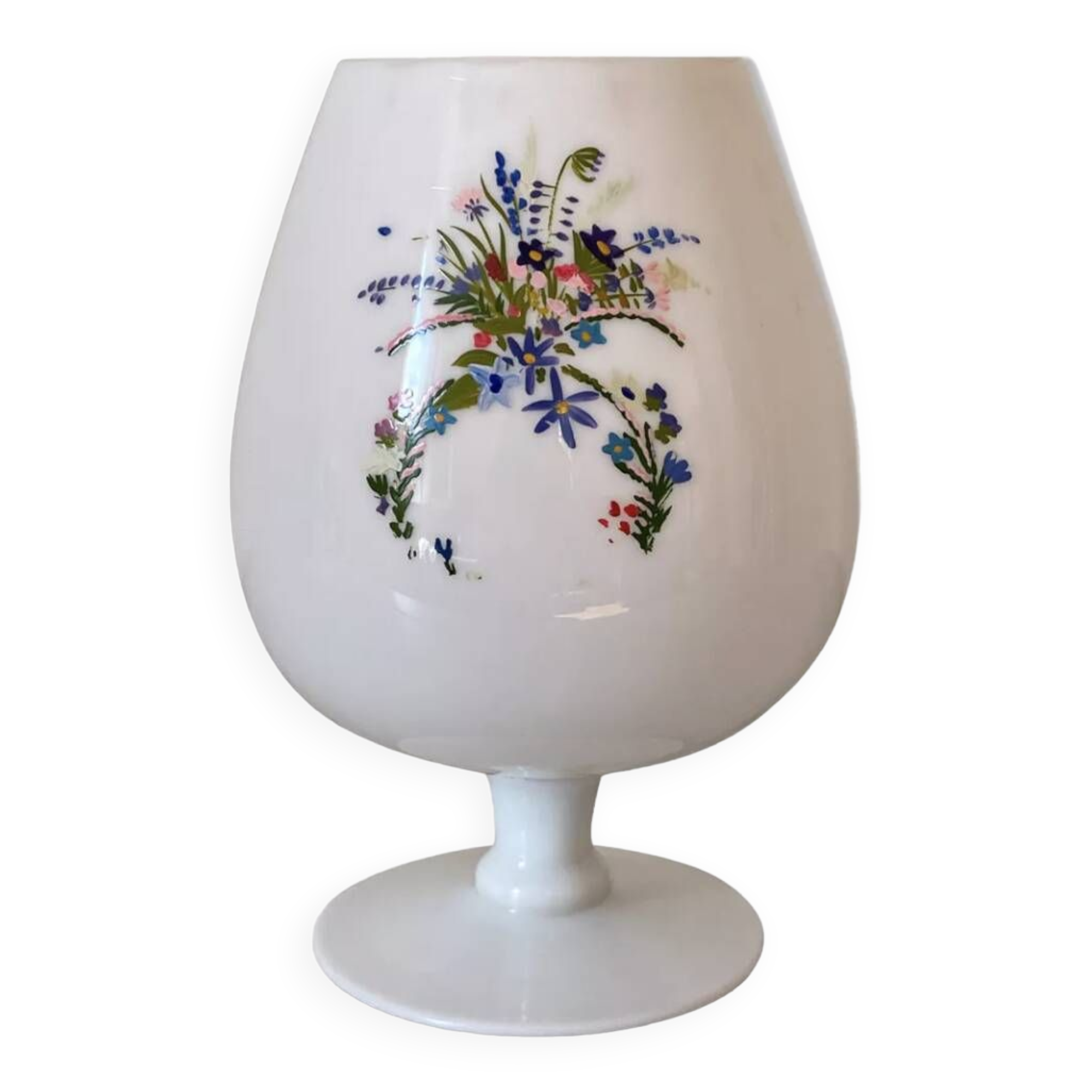 White opaline vase
