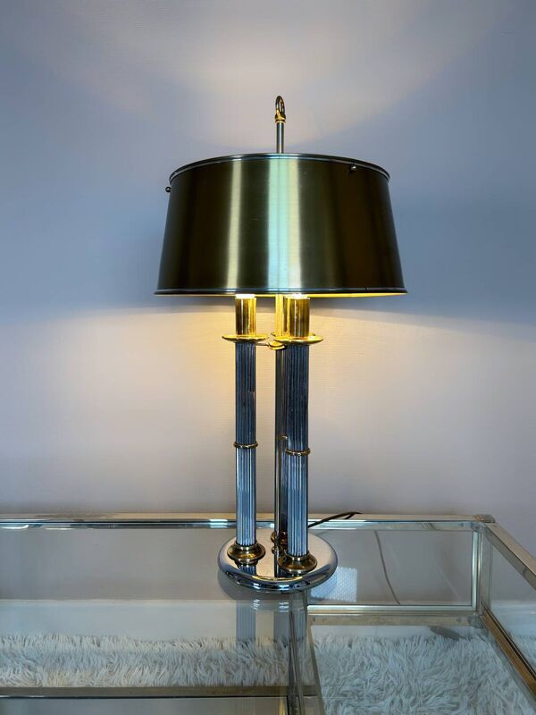 Lampe bouillotte style maison Baguès années 70