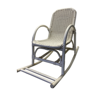 Rocking-chair chair enfant vintage rotin