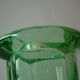 Green crystal vase from the 50s