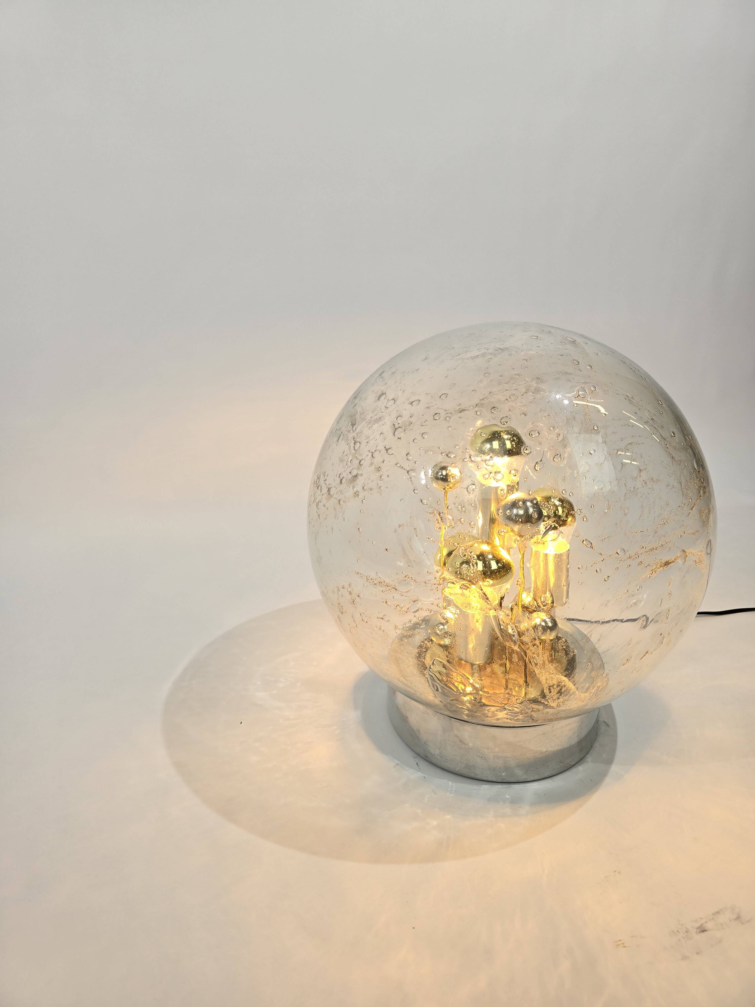 Doria Leuchten sputnik Ice Glass table lamp