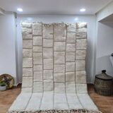 Handmade wool Berber rug 250x150 cm