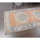 Vintage Turkish Oushak handmade wool runner 81x318