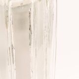 Cylindrical suspension light with crystal glass by Doria, Germany, 1970s.