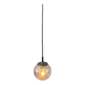 Petite lampe suspendue vintage en verre grainé Raak