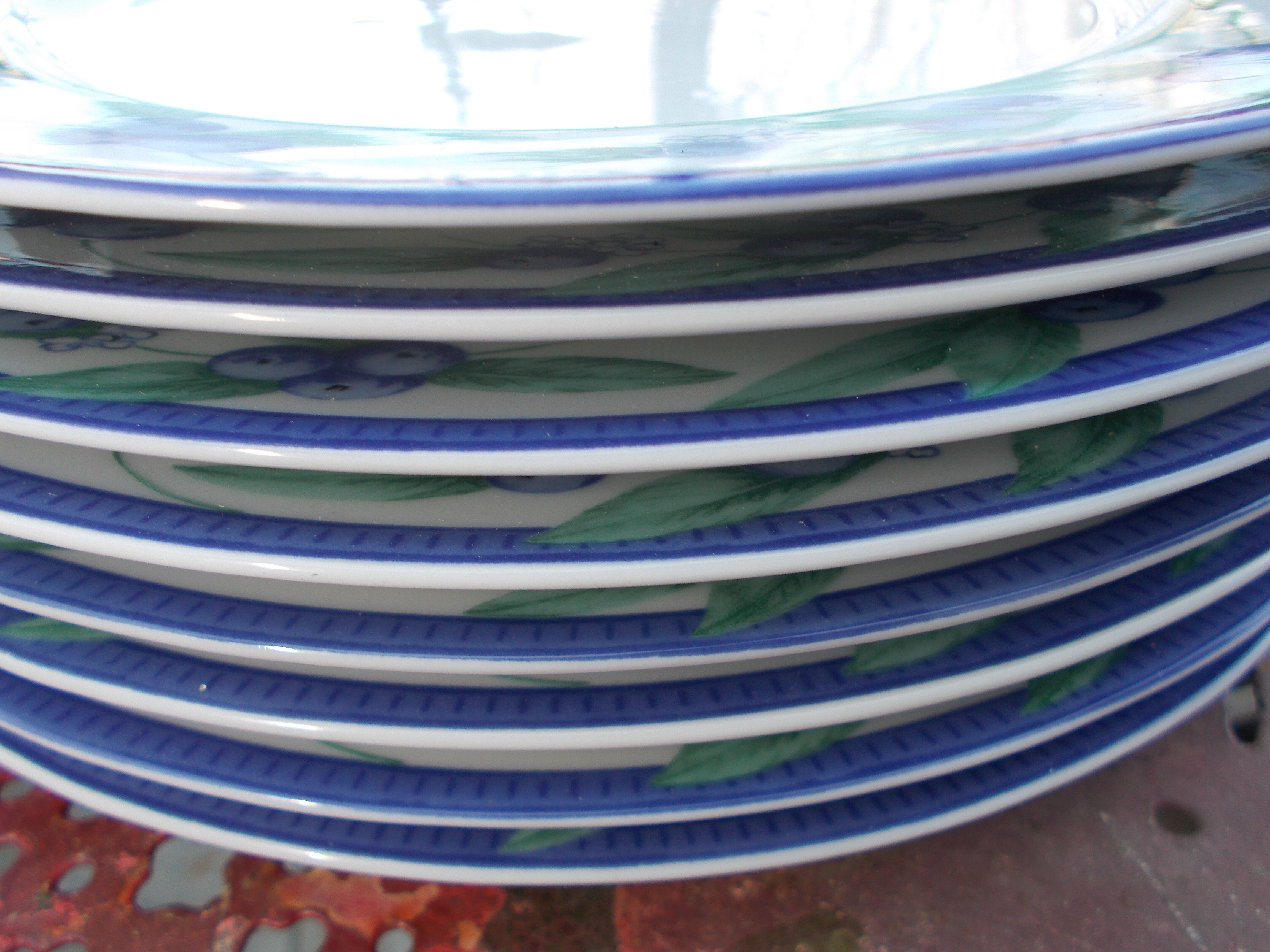 8 porcelain plates Cottage SPAL Portugal