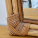 Woven bamboo mirror in natural tone