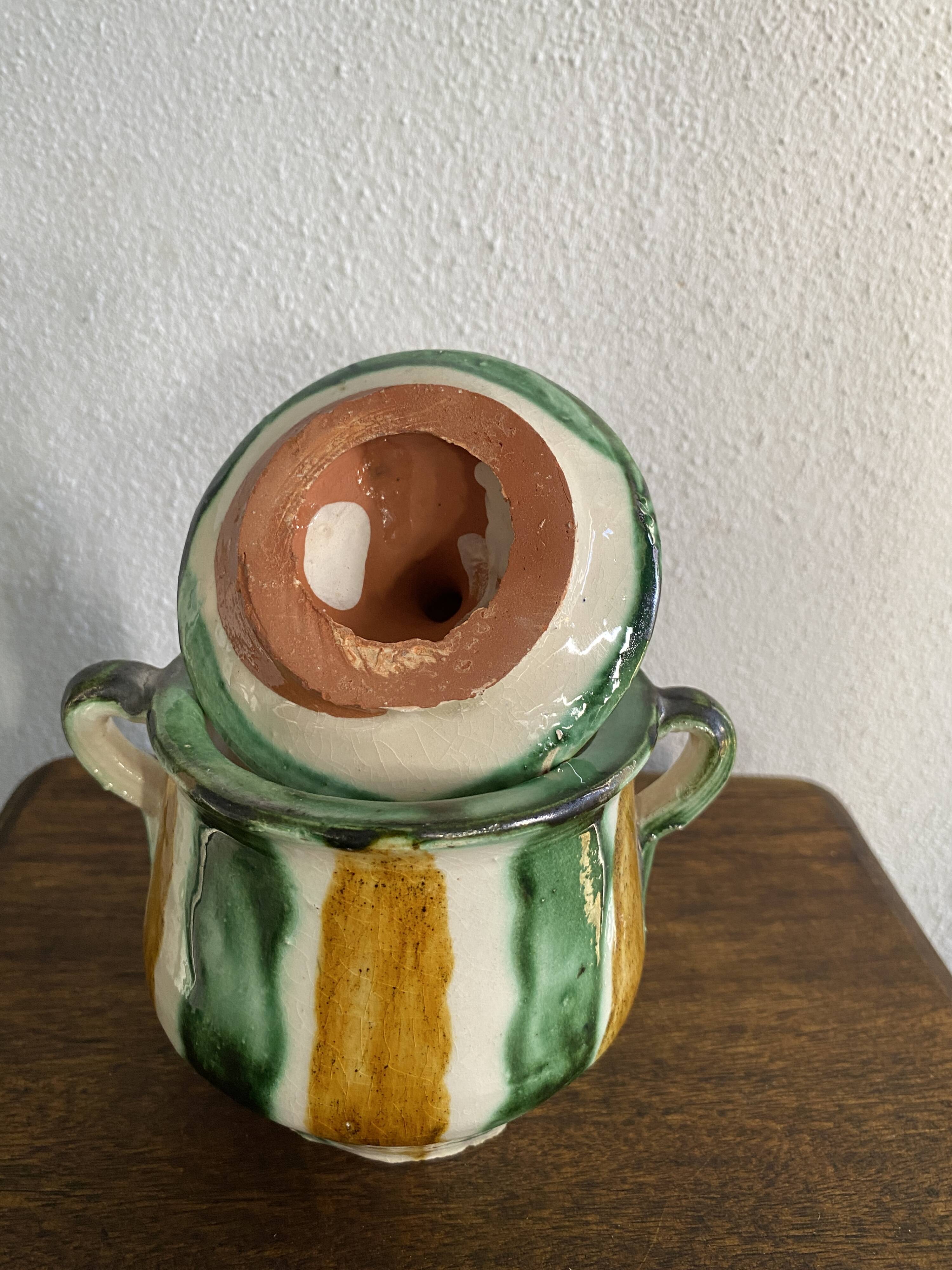 Pot à épices céramique vernissée