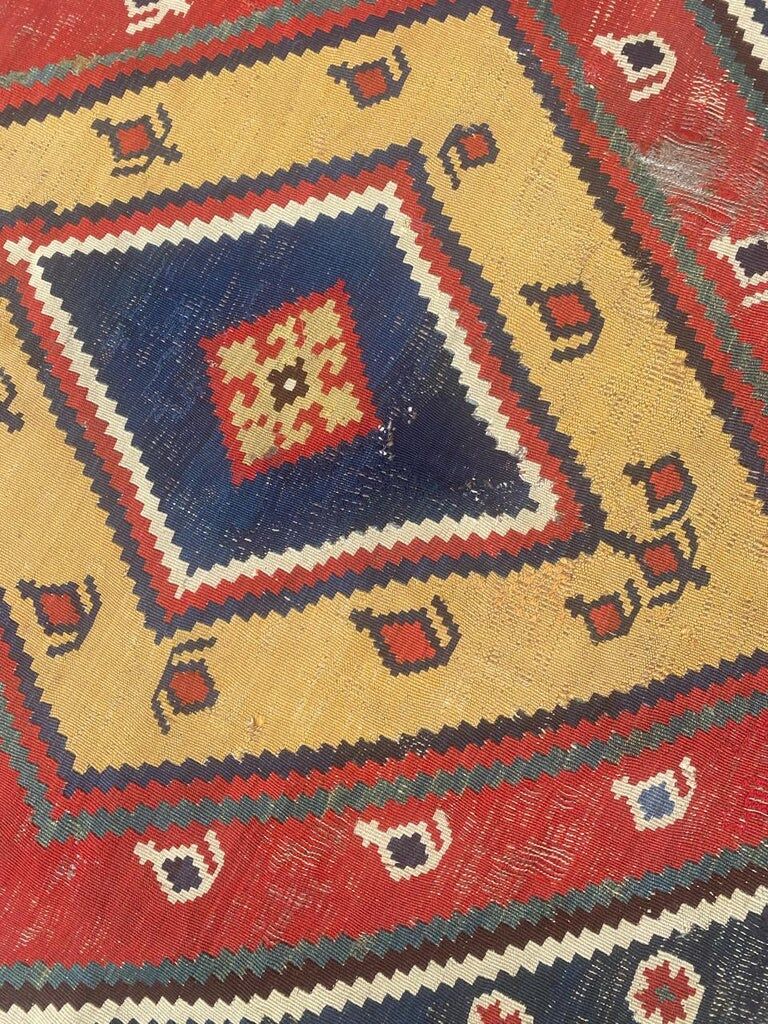 Kilim Qashqai ancient tribal 300x145 cm