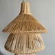 Suspension ou luminaire en rotin en forme de lanterne asiatique