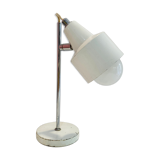 White metal desk lamp years 60-70-
