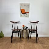 Czechoslovakian style bistro chairs from the 60s