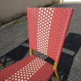 Pair of vintage Parisian bistro chairs
