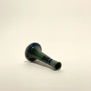 Blue ceramic candlestick