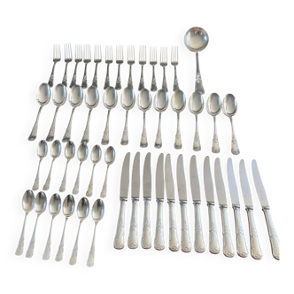 Ménagère de 49 pièces en métal argenté de François Frionnet