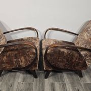 Paire de fauteuils de Jindrich Halabala, années 1940