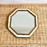 Vintage brass mirror