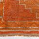 Tapis de couloir persan orange et rose
