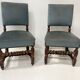 Pair of Louis XIII style twisted oak chairs from the 19th century.