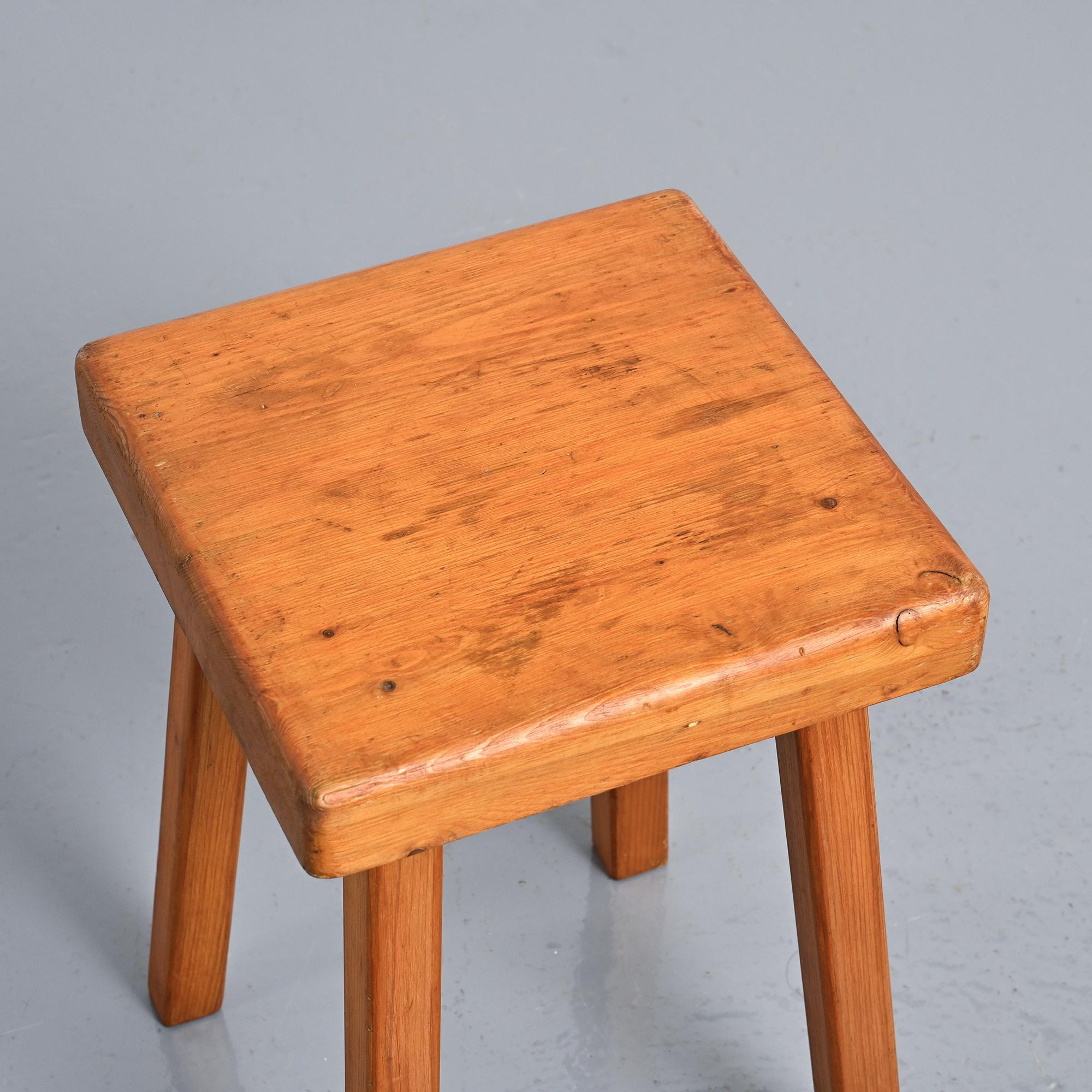 Vintage stool by Charlotte Perriand, Les Arcs, France