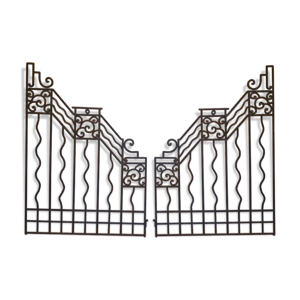 Grilles portail art déco fer forgé