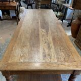 Oak draper table 2 drawers