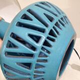 Mid-Century Blue Ceramic Table Lamp