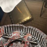 Cut crystal ashtray – in the style of Bohemian crystal