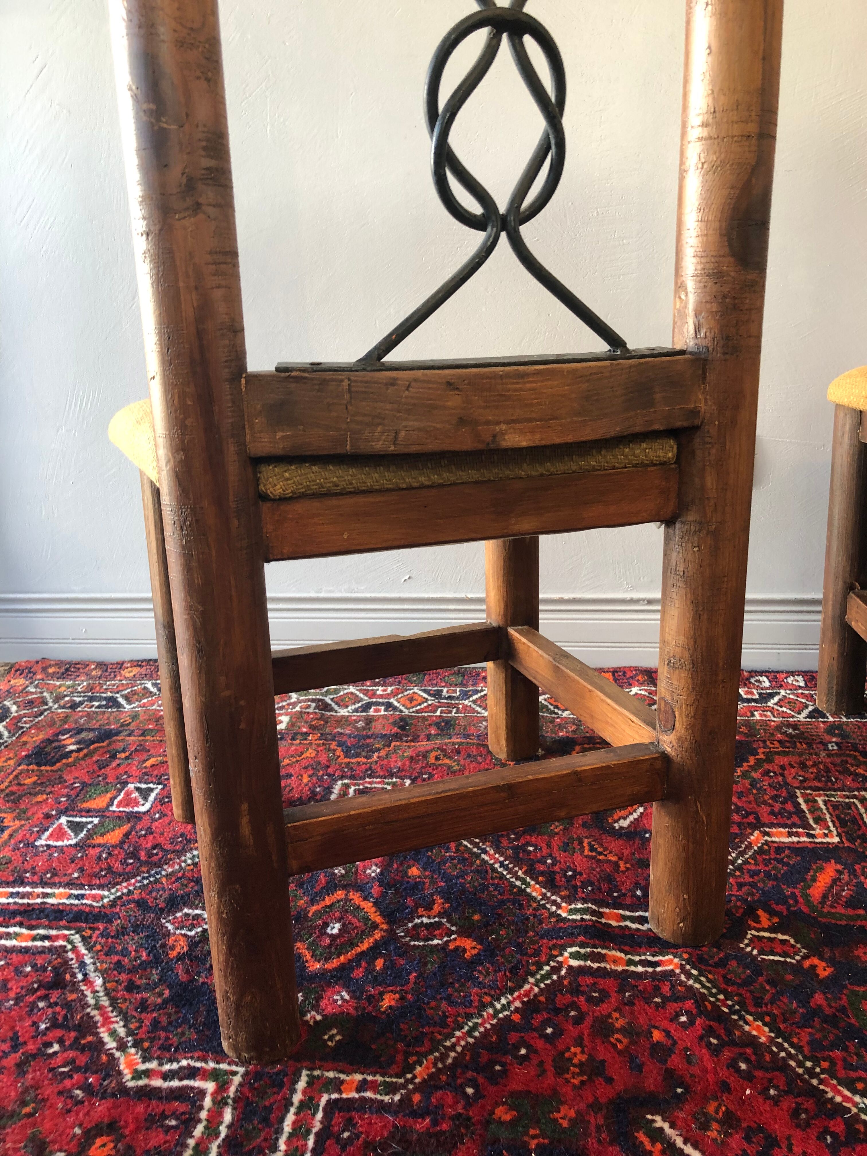 Duo of chairs brutalist style