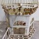 Paire de cage à oiseaux vintage