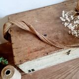 White patinated antique wooden chest