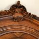Bonnetière antique wardrobe with beveled ice interior elm magnifying glass style rocaille louis xv