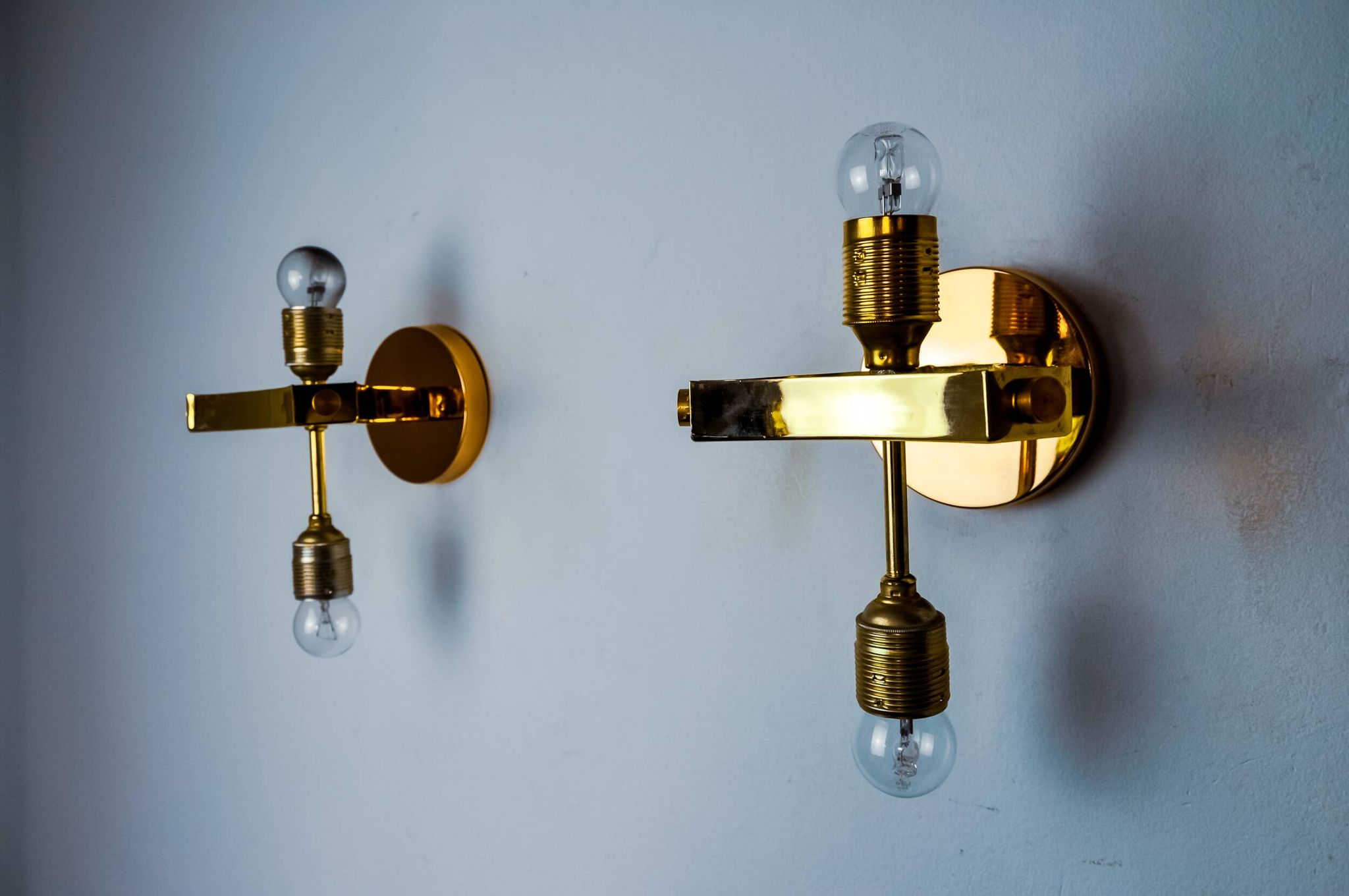 Paire d'appliques de la maison Sciolari pour Lightolier, Italie 1970