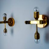 Pair of wall lights from Sciolari for Lightolier, Italy, 1970