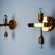 Pair of wall lights from Sciolari for Lightolier, Italy, 1970