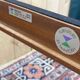 English teak folding nesting table from the 70s
