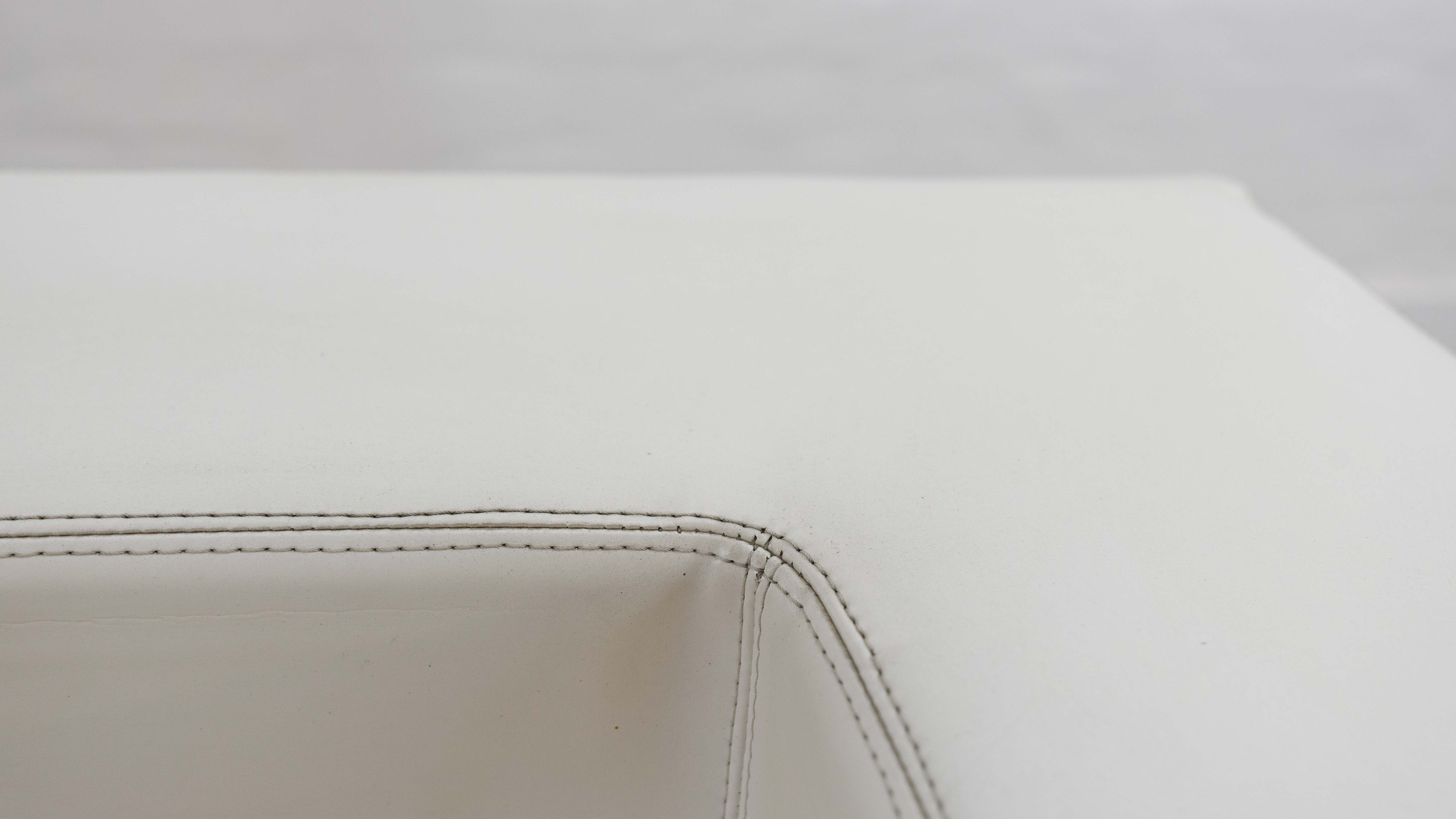 Throw Away sofa by Willie Landels for Zanotta 1965 in white vinyl