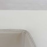 Throw Away sofa by Willie Landels for Zanotta 1965 in white vinyl