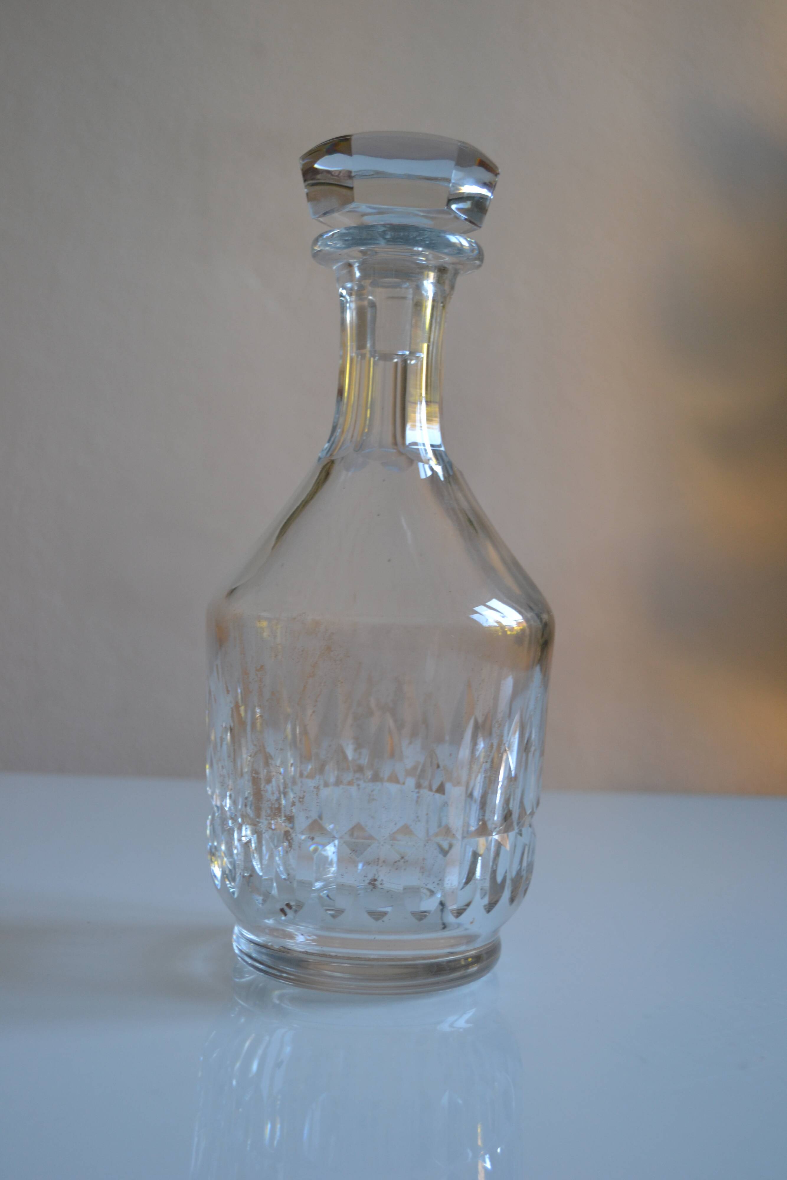 Baccarat cut crystal wine or whisky carafe