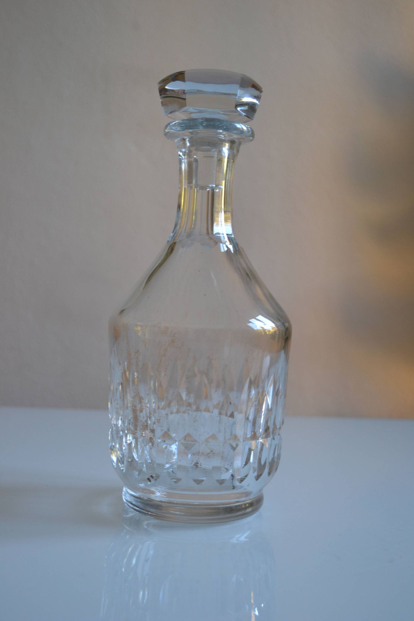 Baccarat cut crystal wine or whisky carafe