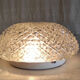 Ceiling light or wall light in moulded glass with diamond point - mid 20th century