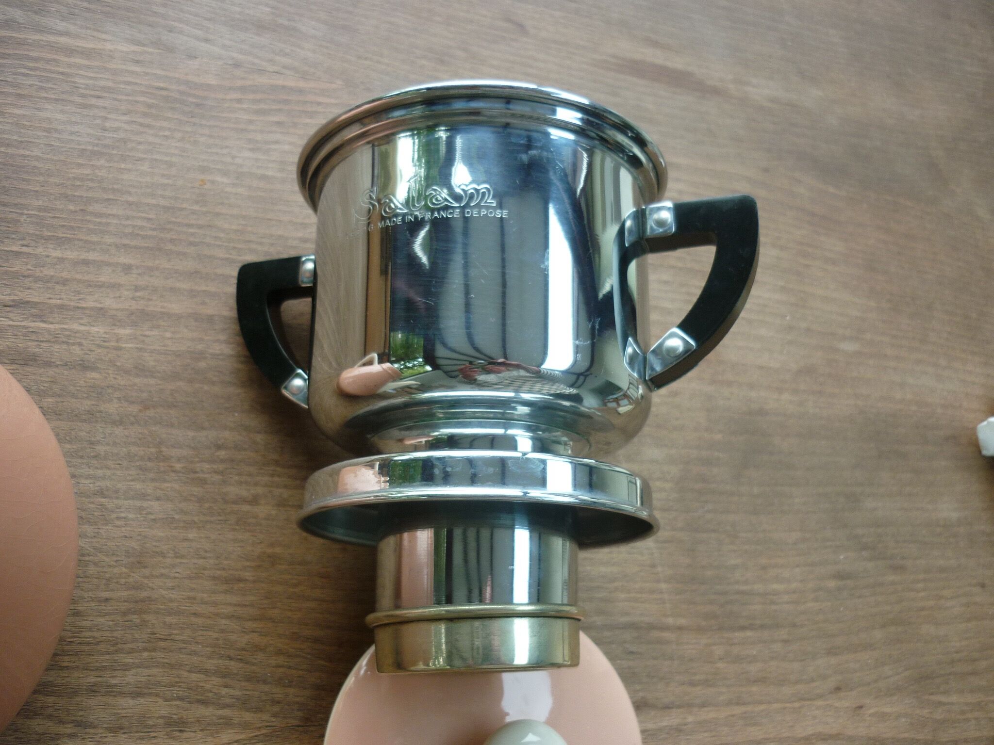 Cafetière vintage "Salam" 4T V&B rose et beige