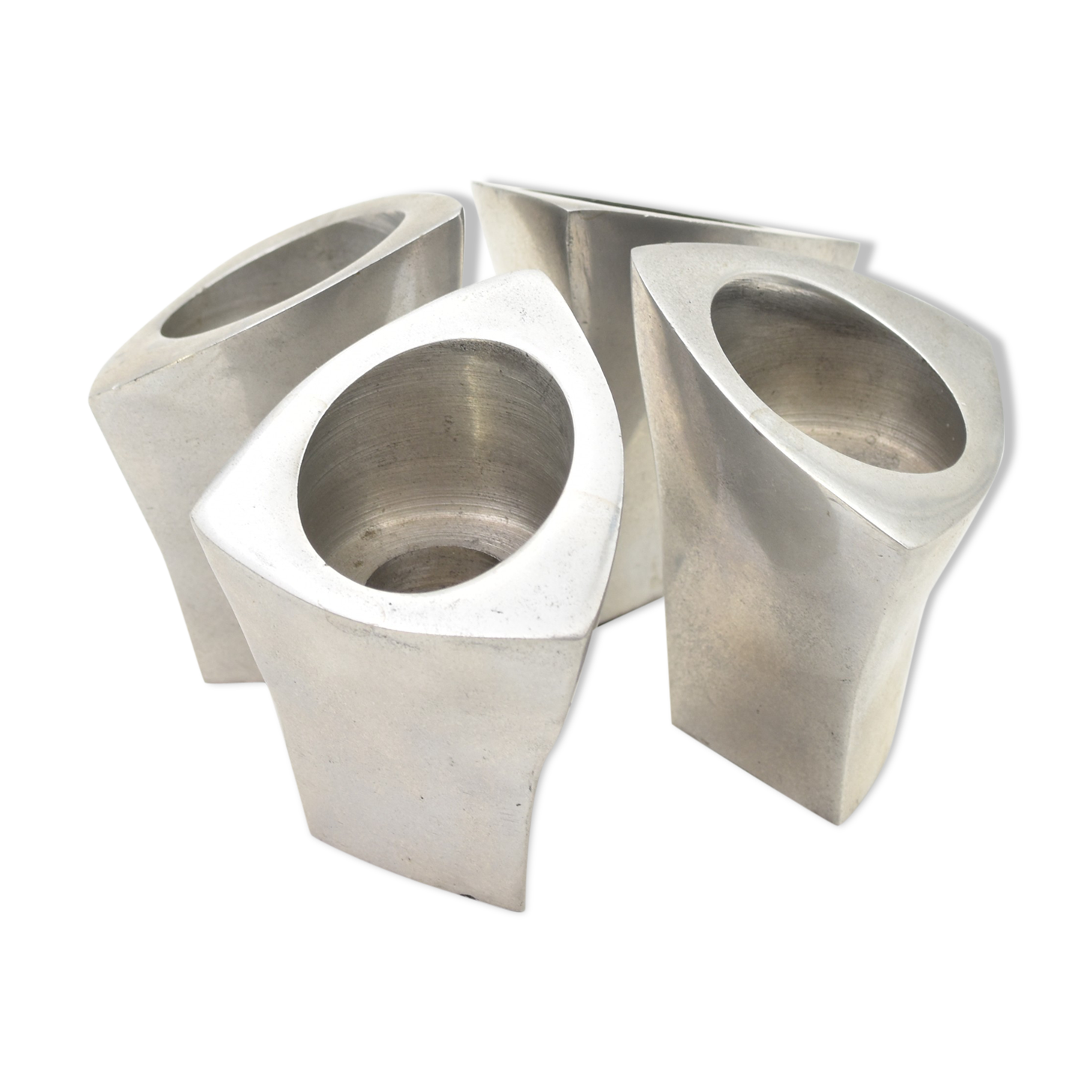 Aluminium design candle holders